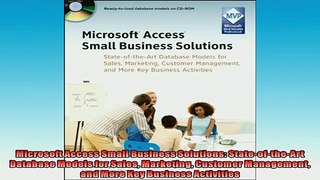 READ book  Microsoft Access Small Business Solutions StateoftheArt Database Models for Sales READ ONLINE