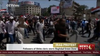 Supporters of prominent Shiite cleric storm Baghdad Green Zone