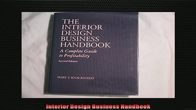 Free PDF Downlaod Interior Design Business Handbook FREE BOOOK ONLINE