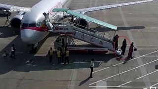 Woman gives birth to baby girl on airport tarmac