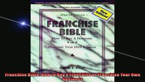 READ book  Franchise Bible How to Buy a Franchise or Franchise Your Own Business  FREE BOOOK ONLINE
