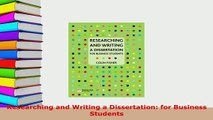 Download  Researching and Writing a Dissertation for Business Students PDF Online