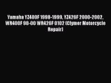 [Read Book] Yamaha YZ400F 1998-1999 YZ426F 2000-2002 WR400F 98-00 WR426F 0102 (Clymer Motorcycle