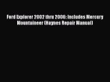 [Read Book] Ford Explorer 2002 thru 2006: Includes Mercury Mountaineer (Haynes Repair Manual)
