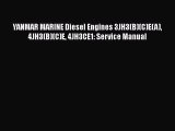 [Read Book] YANMAR MARINE Diesel Engines 3JH3(B)(C)E(A) 4JH3(B)(C)E 4JH3CE1: Service Manual