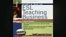 FREE PDF  Start  Run an ESL Teaching Business  FREE BOOOK ONLINE