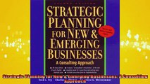 READ book  Strategic Planning for New  Emerging Businesses A Consulting Approach  FREE BOOOK ONLINE