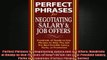 READ book  Perfect Phrases for Negotiating Salary and Job Offers Hundreds of ReadytoUse Phrases to Full EBook