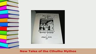 PDF  New Tales of the Cthulhu Mythos Free Books