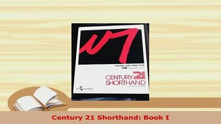 PDF  Century 21 Shorthand Book I Download Online