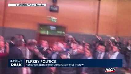 Turkey: Parliament debate over constitution ends in brawl