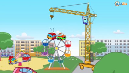 ✔ Мультики про Машинки Все Серии. Кран - на строительной площадке. Compilation for kids. 21 Minutes