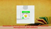 PDF  Essentials of Entrepreneurship and Small Business Management 8th Edition Read Online