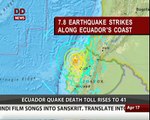 In Ecuador, 77 killed and several severely injured in a powerful 7.8-magnitude earthquake