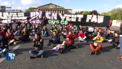 Sit-in de Nuit Debout devant l'Assemblée