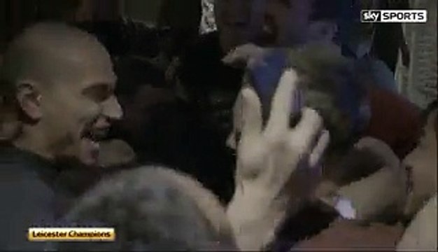 Leicester Players Party after Becoming the Champions (Champions Premier League) 2015_16