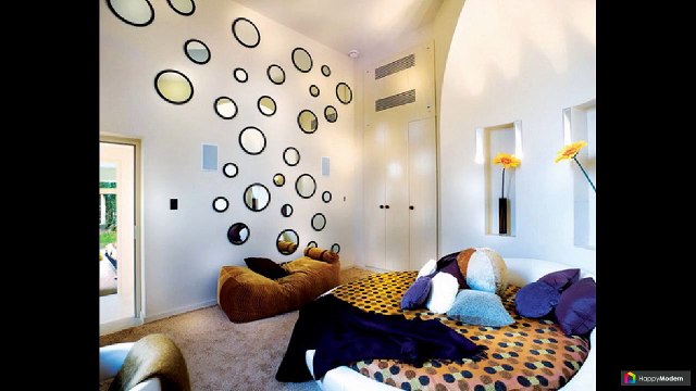 Круглая кровать: 38 вариантов