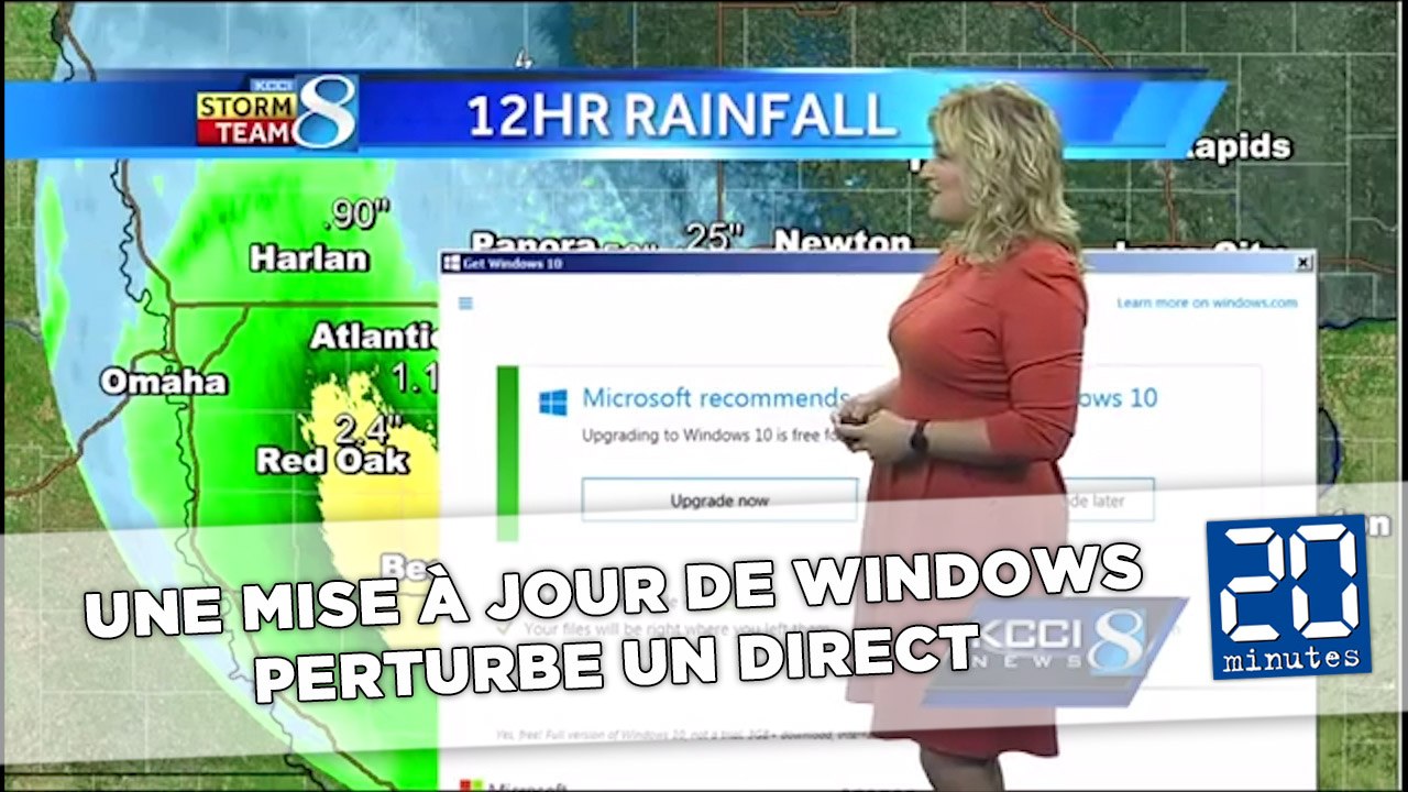 Une mise à jour de Windows perturbe le direct de la présentatrice météo