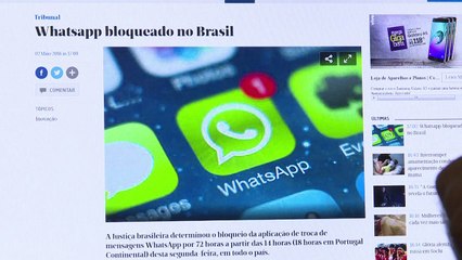 Brasil suspende Whatsapp por 72 horas
