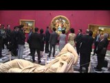 Firenze - Renzi-Abe, visita al Museo degli Uffizi (02.05.16)