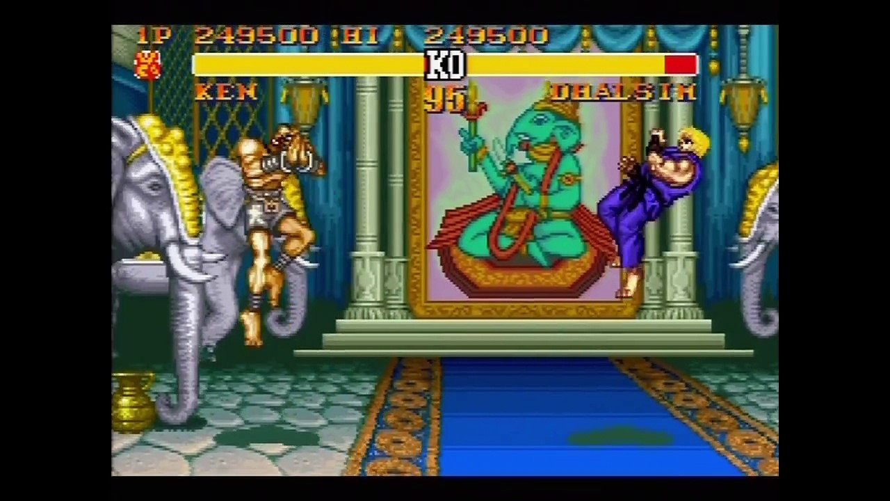 Street Fighter II Turbo (Actual SNES Capture) Ken Playthrough on Max Difficulty