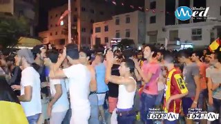 أجواء إحتفال جماهير الترجي الرياضي التونسي بالفوز على النادي الافريقى الجرة نابل
