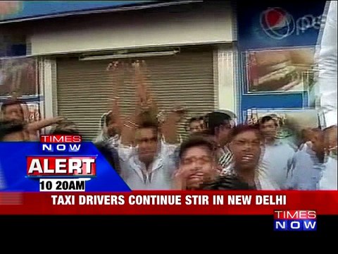 New Delhi: Taxi Drivers Continue Protest Over Diesel Ban