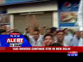 New Delhi: Taxi Drivers Continue Protest Over Diesel Ban
