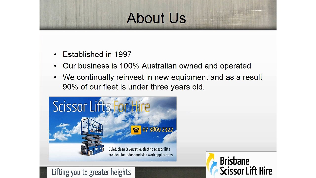 Brisbane Scissor Lift Hire - Diesel Scissor Lift Hire