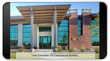 Front Elevation Of Commercial Building