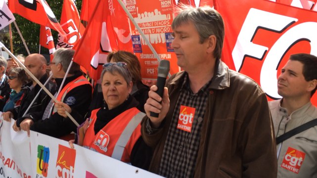 Loi travail: 200 manifestants ce midi au Mans