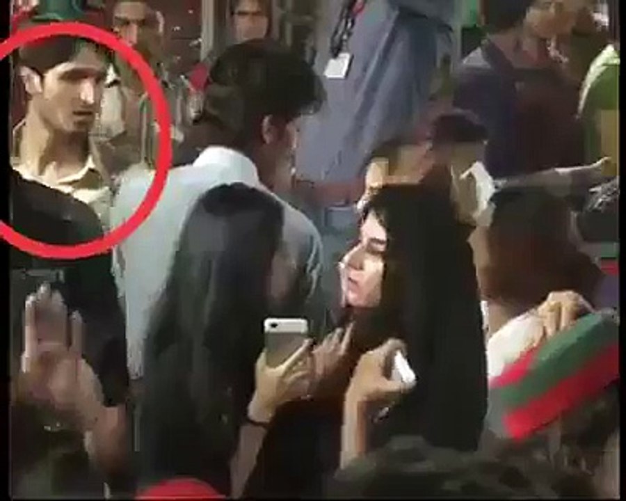 Watch Boys Doing Vulgar Acts With Girl In PTI Rally