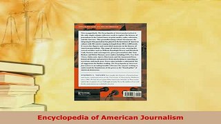 PDF  Encyclopedia of American Journalism PDF Book Free