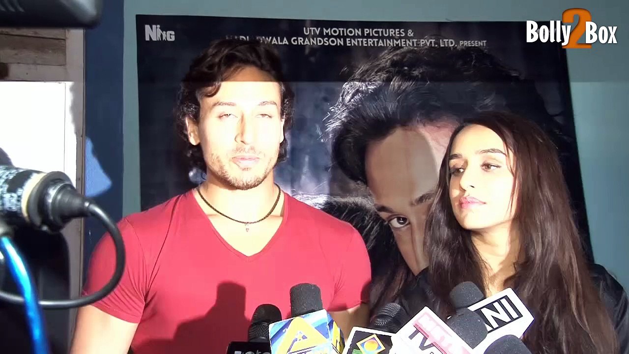 Tiger Shroff and Shraddha Kapoor At The Screening Of Baaghi