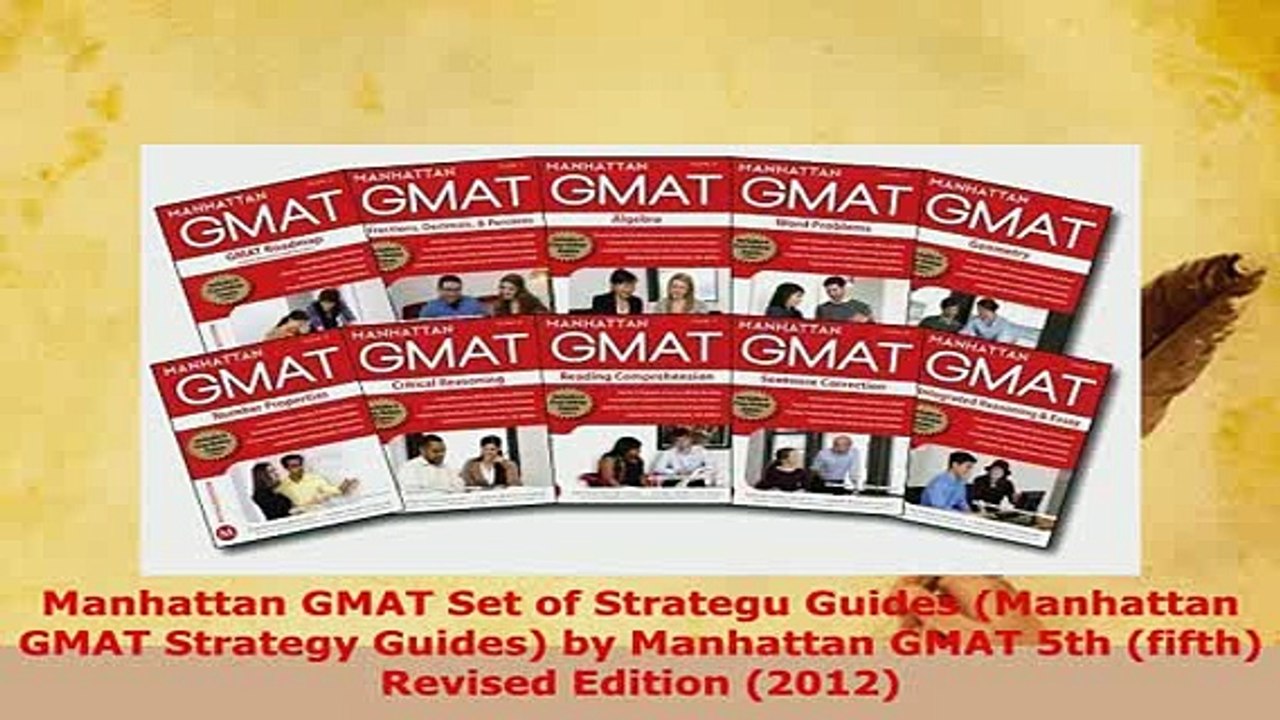 PDF  Manhattan GMAT Set of Strategu Guides Manhattan GMAT Strategy Guides by Manhattan GMAT Ebook