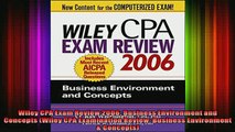 FREE PDF DOWNLOAD   Wiley CPA Exam Review 2006 Business Environment and Concepts Wiley CPA Examination  BOOK ONLINE