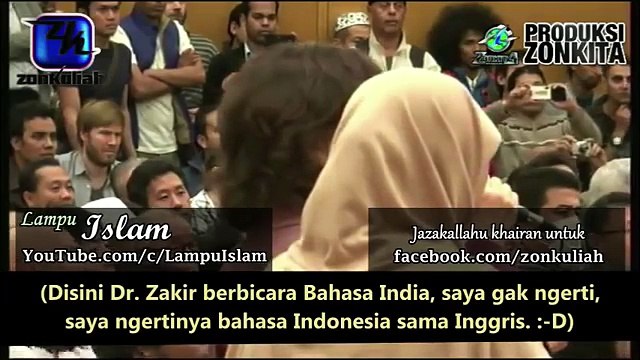 Dr. Zakir Naik Diserang Argumen Wanita Jepang Ateis Perihal Kisah Mi'raj