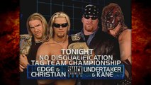 The Undertaker & Kane vs Edge & Christian w/ Rhino No DQ Tag Titles Match 4/19/01