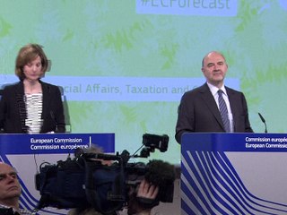 L'UE plus pessimiste sur la croissance de la zone euro, inquiète d'un 'Brexit'