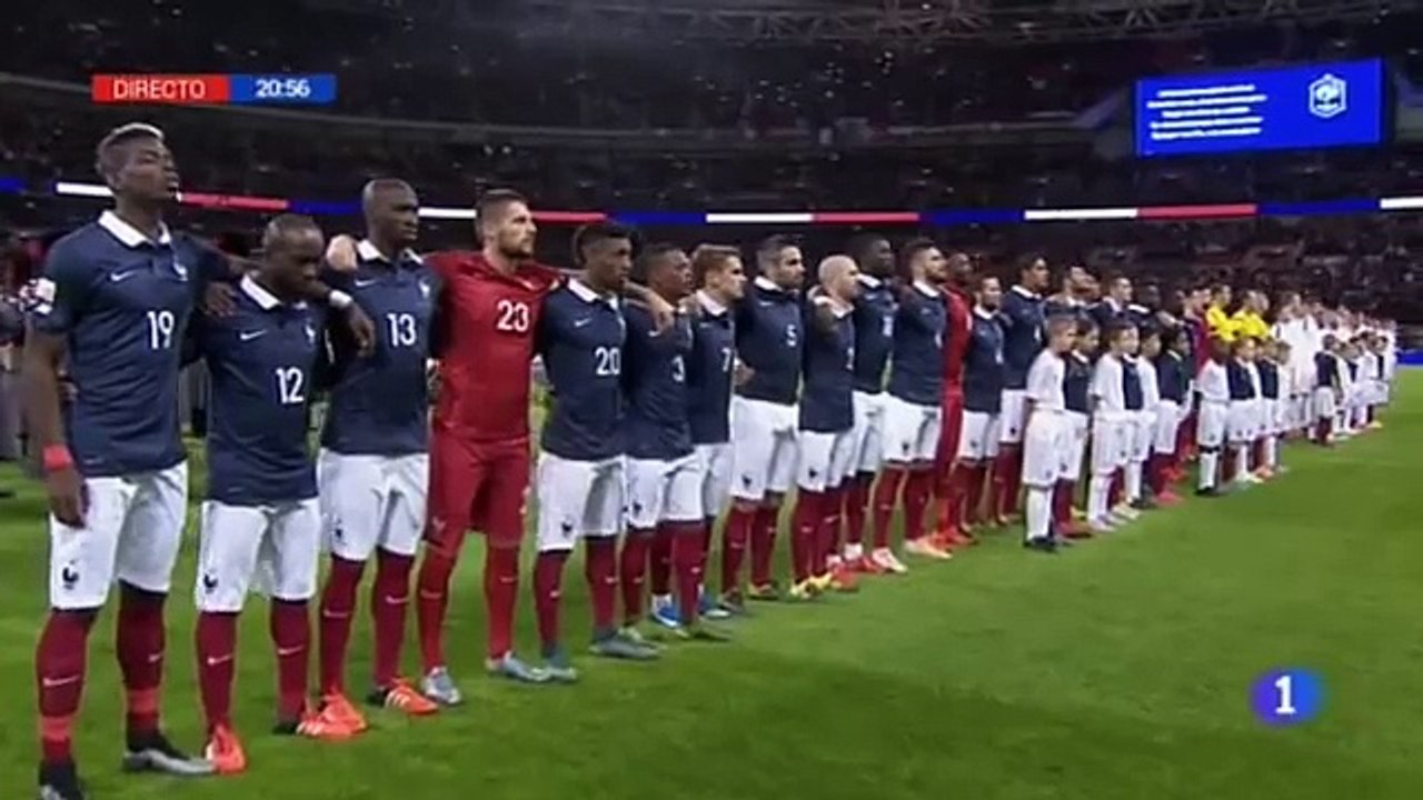 Así se cantó la Marsellesa en Wembley
