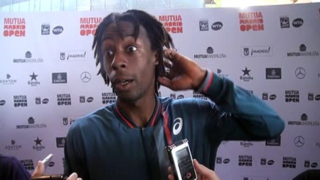 ATP - Mutua Madrid Open 2016 - Gaël Monfils et les journalistes