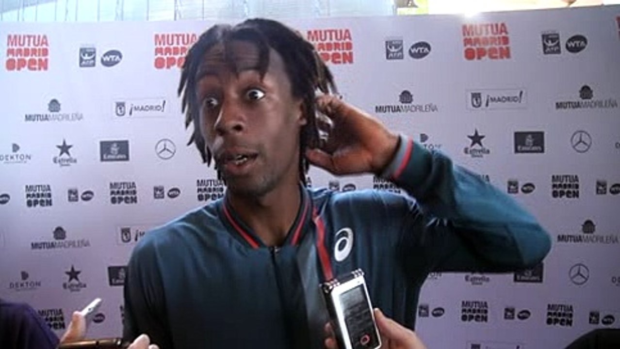 ATP - Mutua Madrid Open 2016 - Gaël Monfils et les journalistes