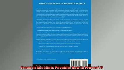 READ book  Fraud in Accounts Payable How to Prevent It  FREE BOOOK ONLINE