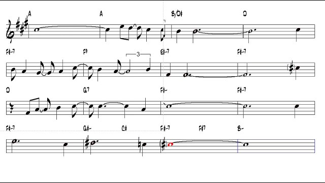 A Felicidade Antonio Carlos Jobim 1959 Alto Sax