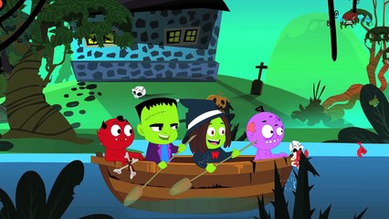 Row Row Row Your Boat | Scary Songs For KIds | Nursery Rhymes