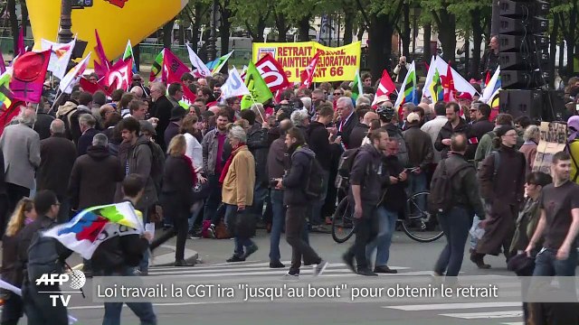 Loi travail: la CGT ira jusqu'au bout pour obtenir le retrait