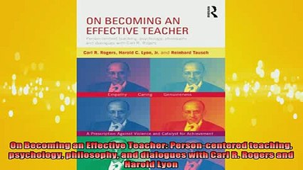Free Full PDF Downlaod  On Becoming an Effective Teacher Personcentered teaching psychology philosophy and Full Ebook Online Free