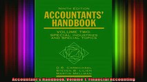 FREE PDF DOWNLOAD   Accountants Handbook Volume 1 Financial Accounting  DOWNLOAD ONLINE