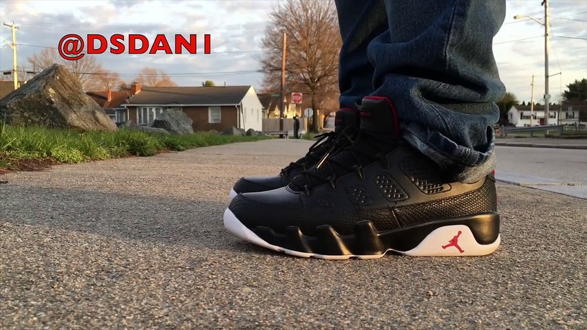 jordan 9 bred on feet