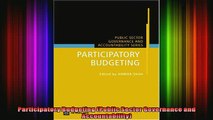 FAVORIT BOOK   Participatory Budgeting Public Sector Governance and Accountability  FREE BOOOK ONLINE
